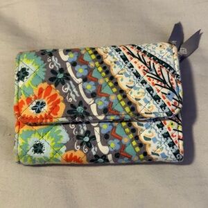Vera Bradley Floral and Geometric RFID Trifold Wallet